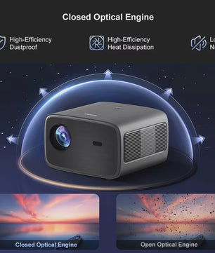 Lenovo X3 Full HD Projector: 1080P, 4K Ondersteuning, 1000 CVIA Lumens, HDR10, Android Smart TV voor Home Cinema