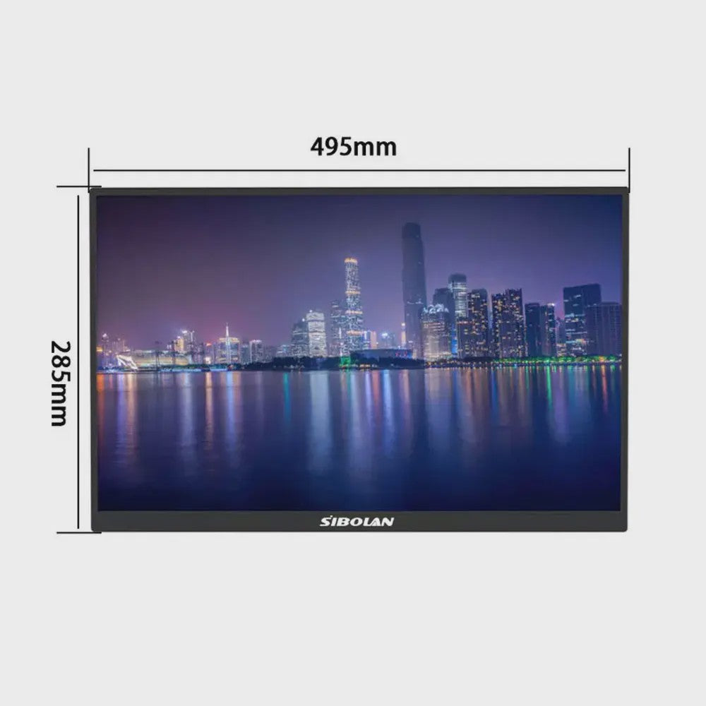 Sibolan 21.5" Draagbare Monitor - 1080P IPS, 100Hz, USB-C/HDMI, Ingebouwde Standaard