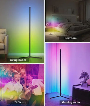Moderne RGB Vloerlamp met Muziek Sync & 16 Miljoen Kleuren - Sfeerverlichting