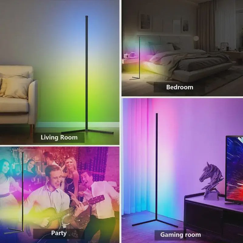 Moderne RGB Vloerlamp met Muziek Sync & 16 Miljoen Kleuren - Sfeerverlichting
