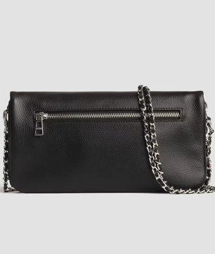 Luxe Dames Crossbody Tas met Ketting en Diamant Accent - Franse Stijl