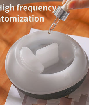Vlam Luchtbevochtiger met Aroma Diffuser en Kleurrijk Nachtlampje