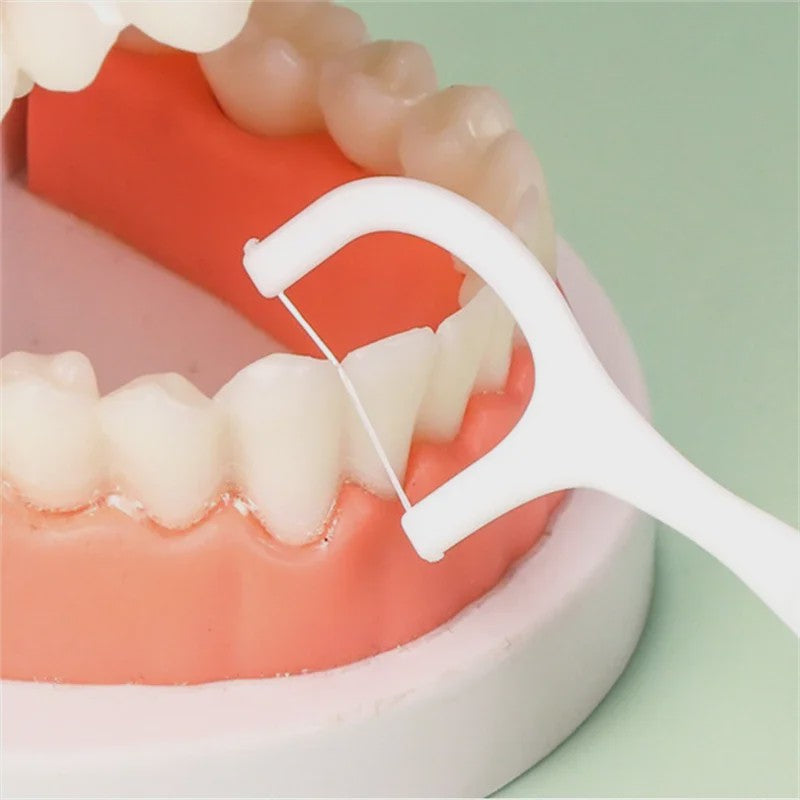 Professionele Tandflosstokjes - Draagbaar & Wegwerp voor Optimale Mondhygiëne