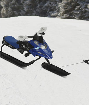 Stuurbare Sneeuwscooter Slee voor Kinderen - 80kg Belastbaar met Trekkoord