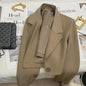 Chique Zwarte Cropped Blazer voor Dames - Trendy en Veelzijdig Jasje