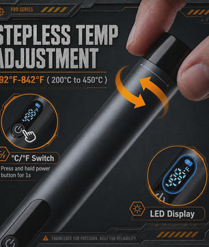 Draadloze Soldeerbout Kit - Snel Verwarmend, Precisie Tip, 2600mAh Batterij, Draagbaar voor PCB Reparatie