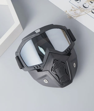 Motorcross Motorhelm Vizier Masker met Goggles - Winddicht, Ademend en Verstelbaar