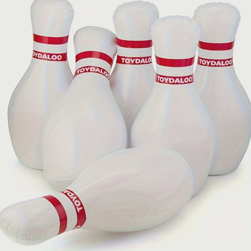 Opblaasbare Bowling Set 7-delig PVC - Leuk voor Binnen & Buiten!