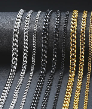 Klassieke Cuban Chain Ketting Heren Dames - Roestvrij Staal (3-11mm)