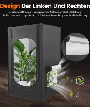 Professionele Kweekkas 44x44x72cm - Hoge Reflectie Mylar, 600D, Hydrocultuur