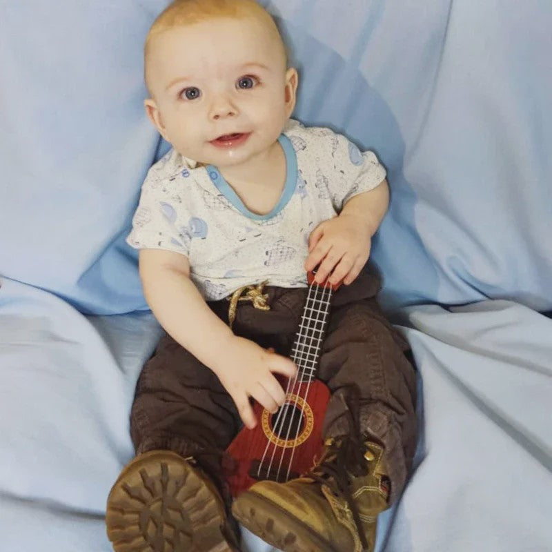 Houten Mini Gitaar Speelgoed met 4 Snaren - Ideaal voor Kinderen en Beginners