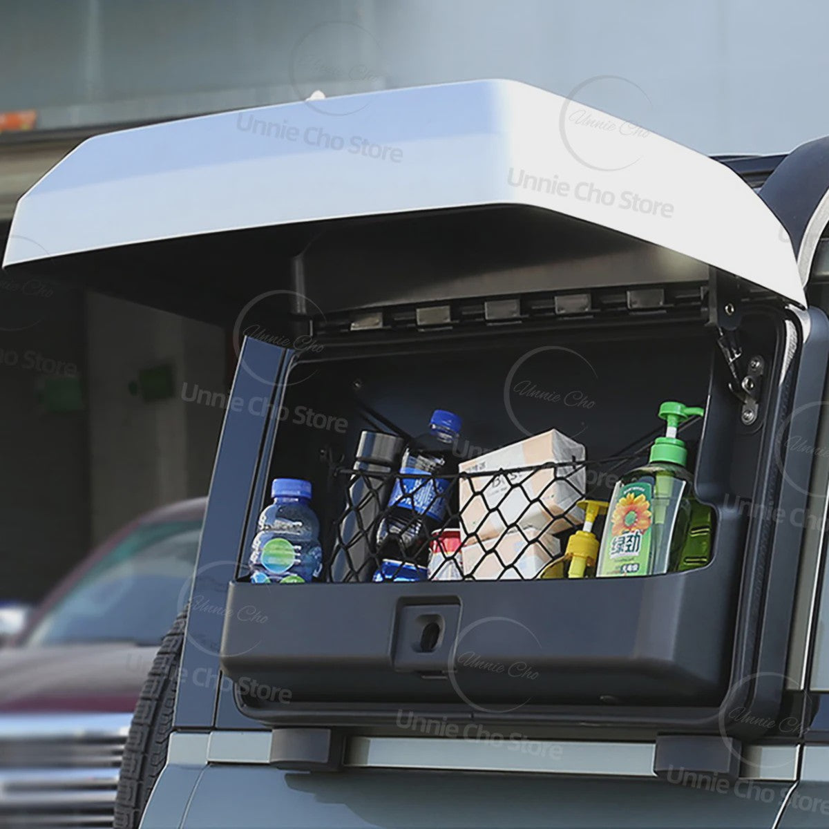 Opbergbox voor Land Rover Defender 110 - Dakmontage met slot