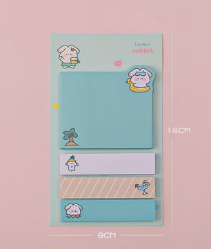 Schattige Kawaii Memo Blokjes met Dieren - Leuke Sticky Notes voor Kantoor & School