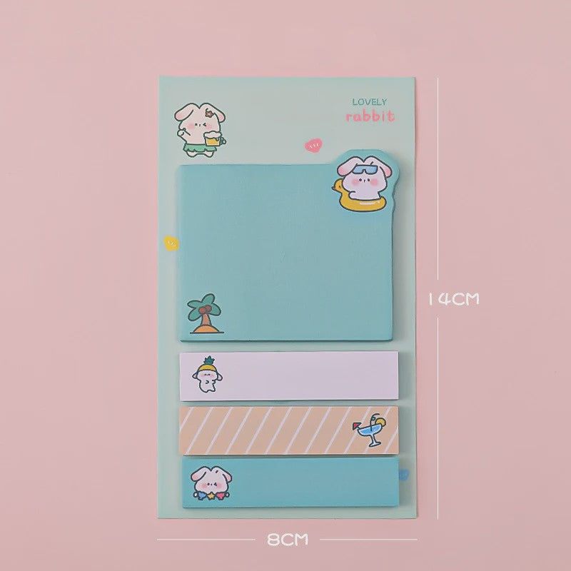 Schattige Kawaii Memo Blokjes met Dieren - Leuke Sticky Notes voor Kantoor & School