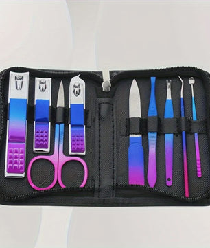 Professionele RVS Manicure & Pedicure Set (9-18 Stuks) met Precisie Tools en Reisfoedraal