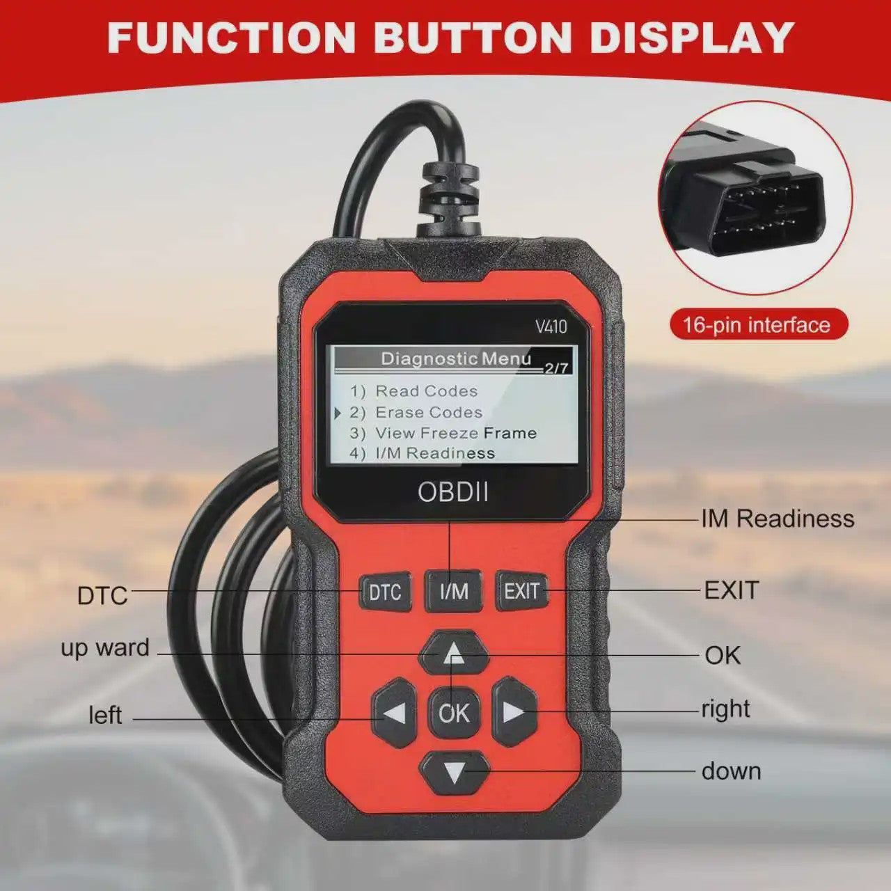 V410 OBD2 Scanner Auto Diagnose Tool - Motor, ABS, Olie Reset & Meer