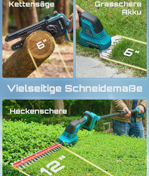 SEESII 6-in-1 Telescopische Snoeischaar & Heggenschaar - Brushless - Makita 18V Compatibel