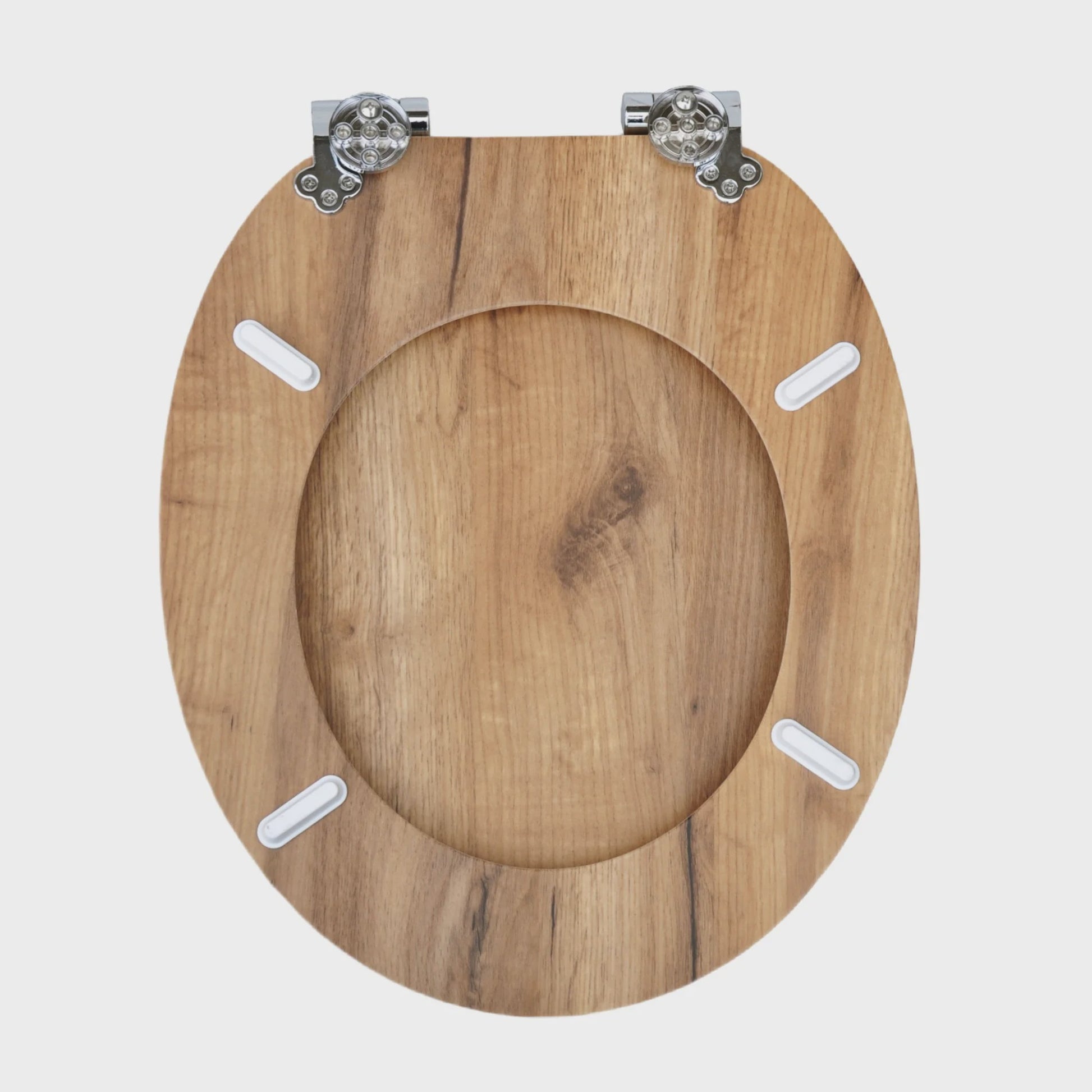 SINOBATH Toiletzitting met Soft-Close, Antibacterieel en Houtlook - Duurzaam MDF