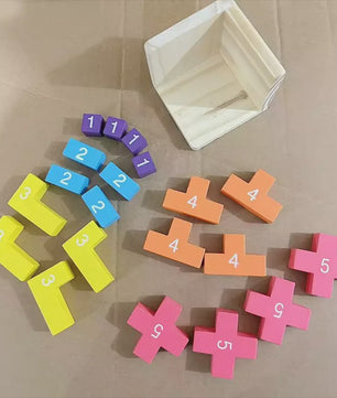 Houten 3D Kubus Puzzel - Educatief Breinbreker Spel voor Kinderen