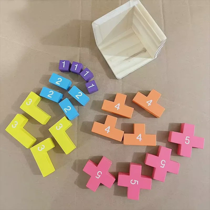 Houten 3D Kubus Puzzel - Educatief Breinbreker Spel voor Kinderen