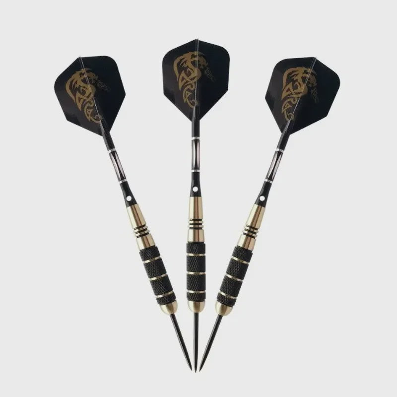 Set van 3 Professionele Soft Darts (18g) met Messing Barrels, Zwarte Kleur en Accessoires