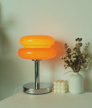 Macaron Glazen Tafellamp - Sfeervolle Verlichting met Trichromatische Dimming