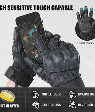 Tactische Outdoor Handschoenen met Touchscreen & Harde Shell Bescherming