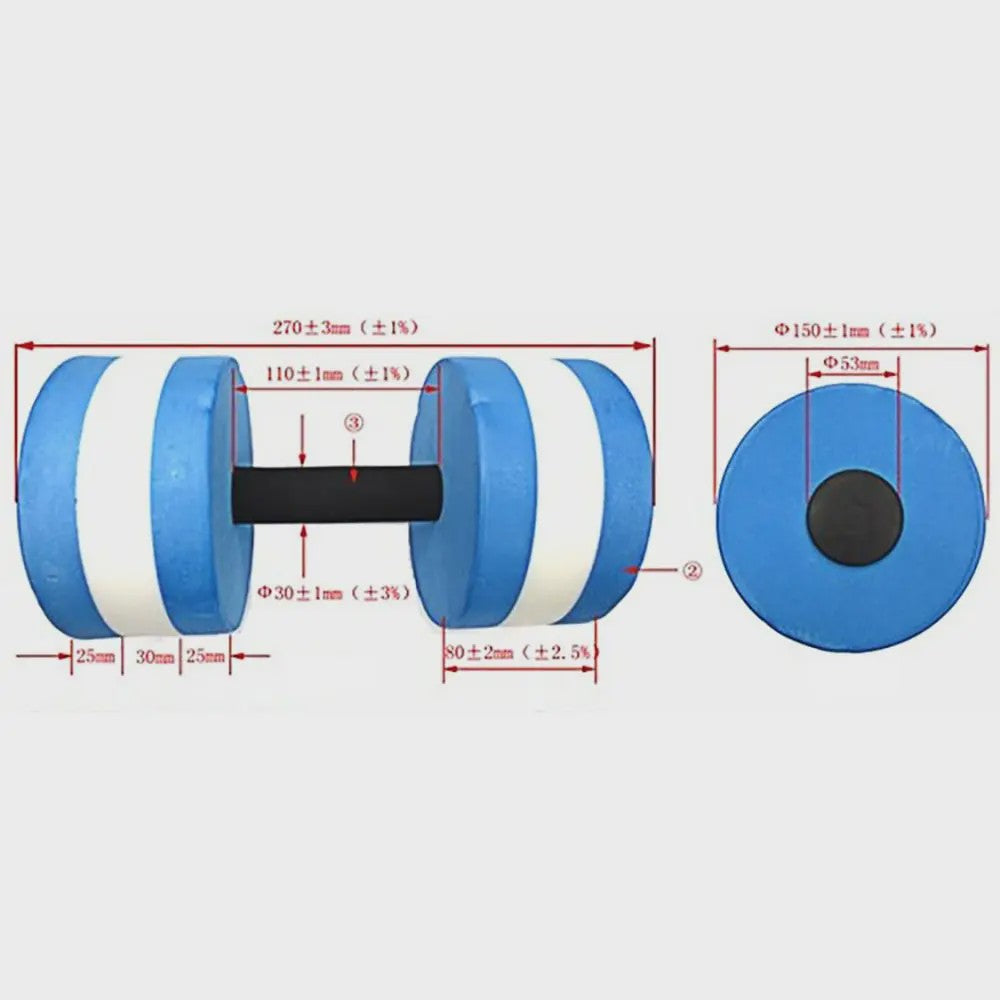 Multicolor EVA Water Dumbbells voor Aquatische Fitness en Zwembad Oefeningen