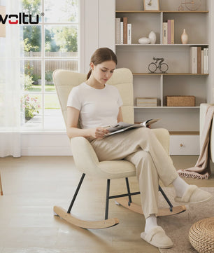 Comfortabele Schommelstoel met Zachte Zitting - Ergonomisch en Stijlvol voor Woonkamer of Slaapkamer