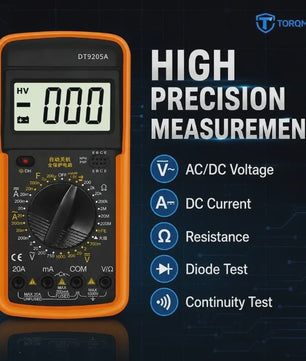 DT-9205A Digitale Multimeter - Draagbaar, Veilig & Betrouwbaar
