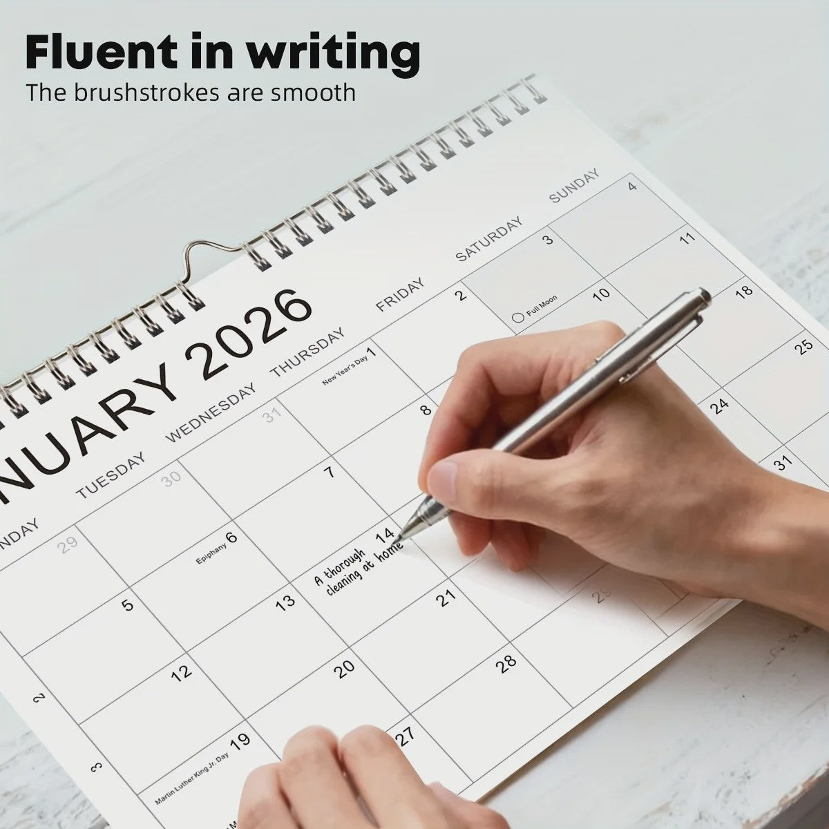 Weekplanner Kalender 2026-2027: 52 Weken, Maandoverzicht & Maanfasen