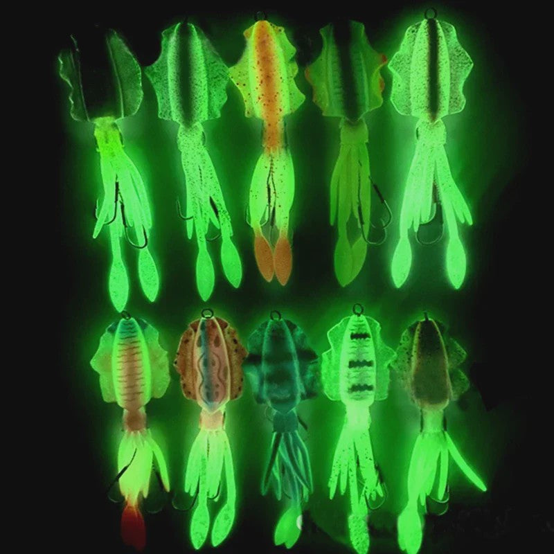 Zachte Inktvis Kunstaas 60g Luminous UV - Diepzee Vissen Trolling Lure