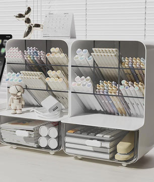 Stijlvolle Bureau Organizer met Lades - Pennenhouder & Kantoor Opbergbox