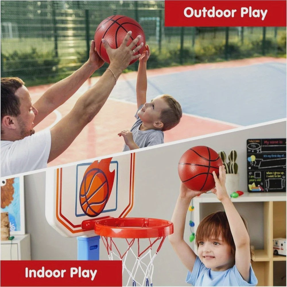 Verstelbare Peuter Basketbal Arcade Set met 4 Ballen - Leuk Cadeau voor Kinderen