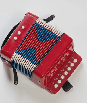 Mini Accordeon 10-Toetsen - Draagbaar Instrument voor Kinderen, Volwassenen & Beginners