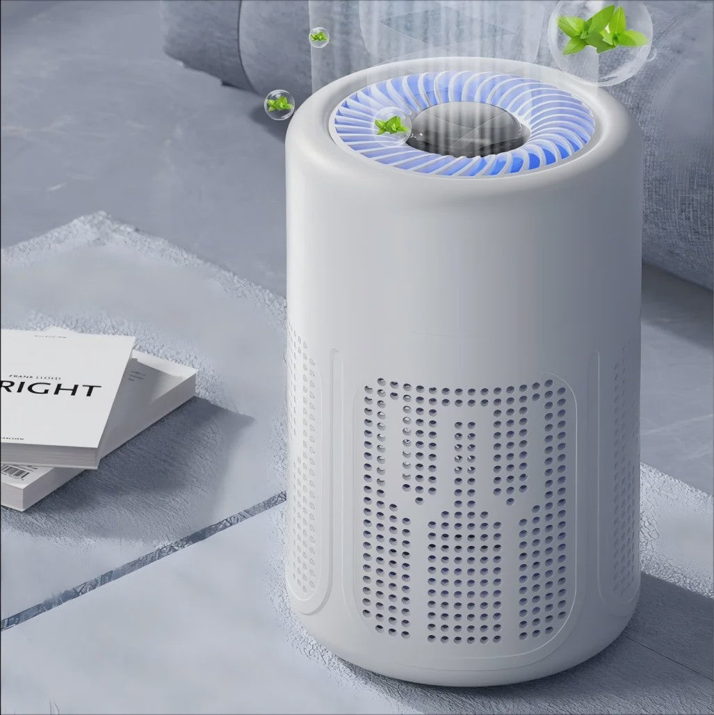 HOMEFISH USB Luchtzuiveraar met Negatieve Ionen - Verwijdert Formaldehyde & Geurtjes