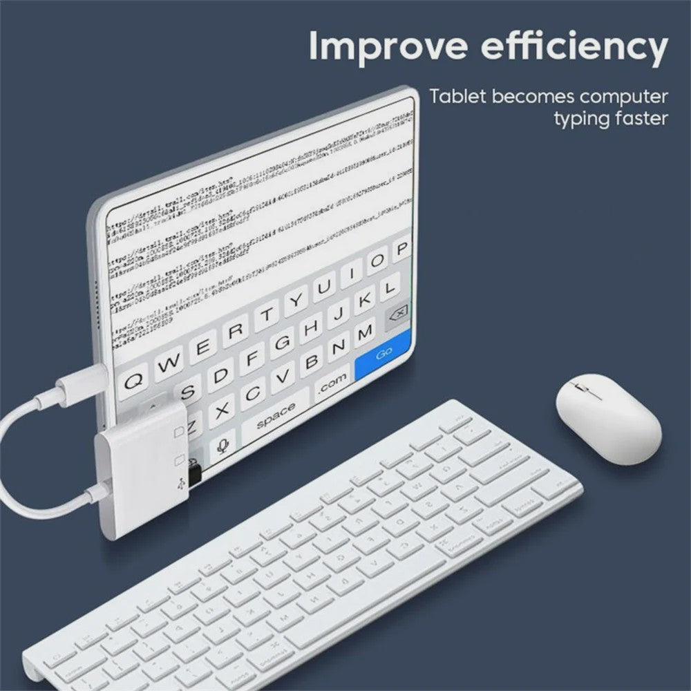 3-in-1 USB-C Cardreader Hub: SD/TF & USB Poort voor Telefoon, Macbook & meer