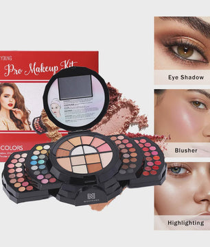 Professionele Make-up Palet: 110 Kleuren Eyeshadow, Lipgloss, Blush & meer