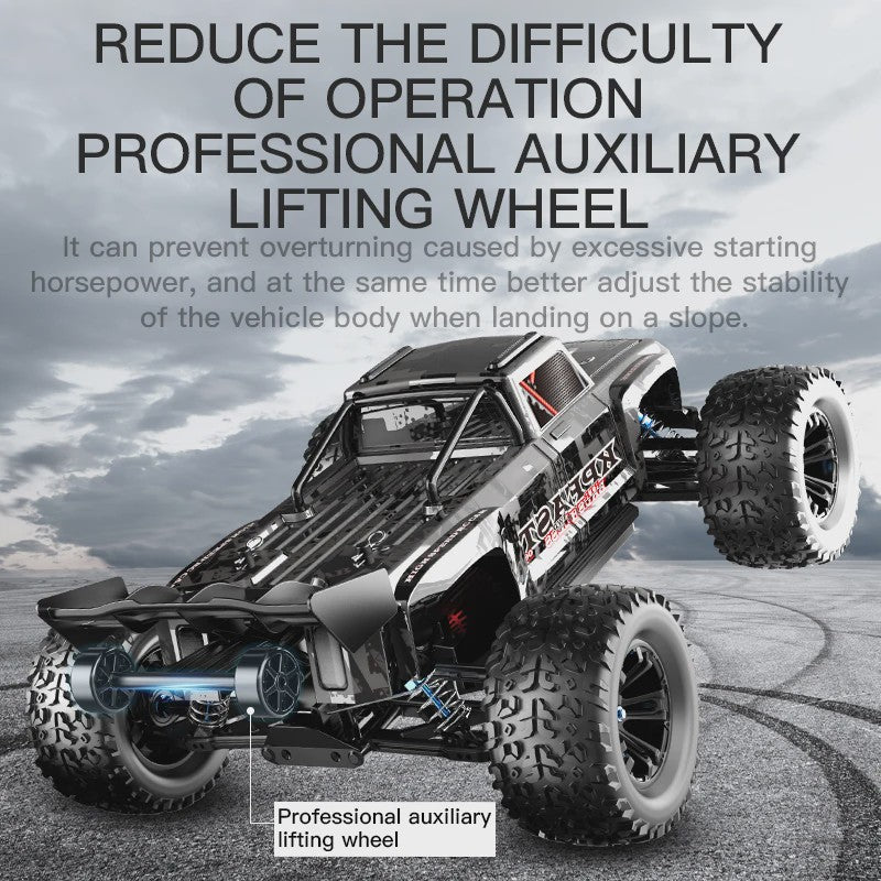 KF16 1:12 RC Monster Truck - 70KM/H Snel, Brushless Motor, 4WD Off-Road Raceauto voor Kinderen