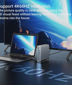 15-in-1 USB-C Docking Station met 4K60Hz, PD 100W en Gigabit Ethernet