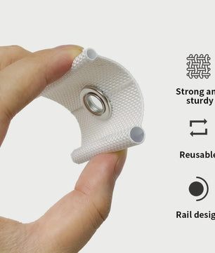 12x Heavy-Duty Nylon RV Luifel Haken - Universeel voor Gordijnen, Waslijnen & Tenten (5/6mm-7/8mm Buisgaten)