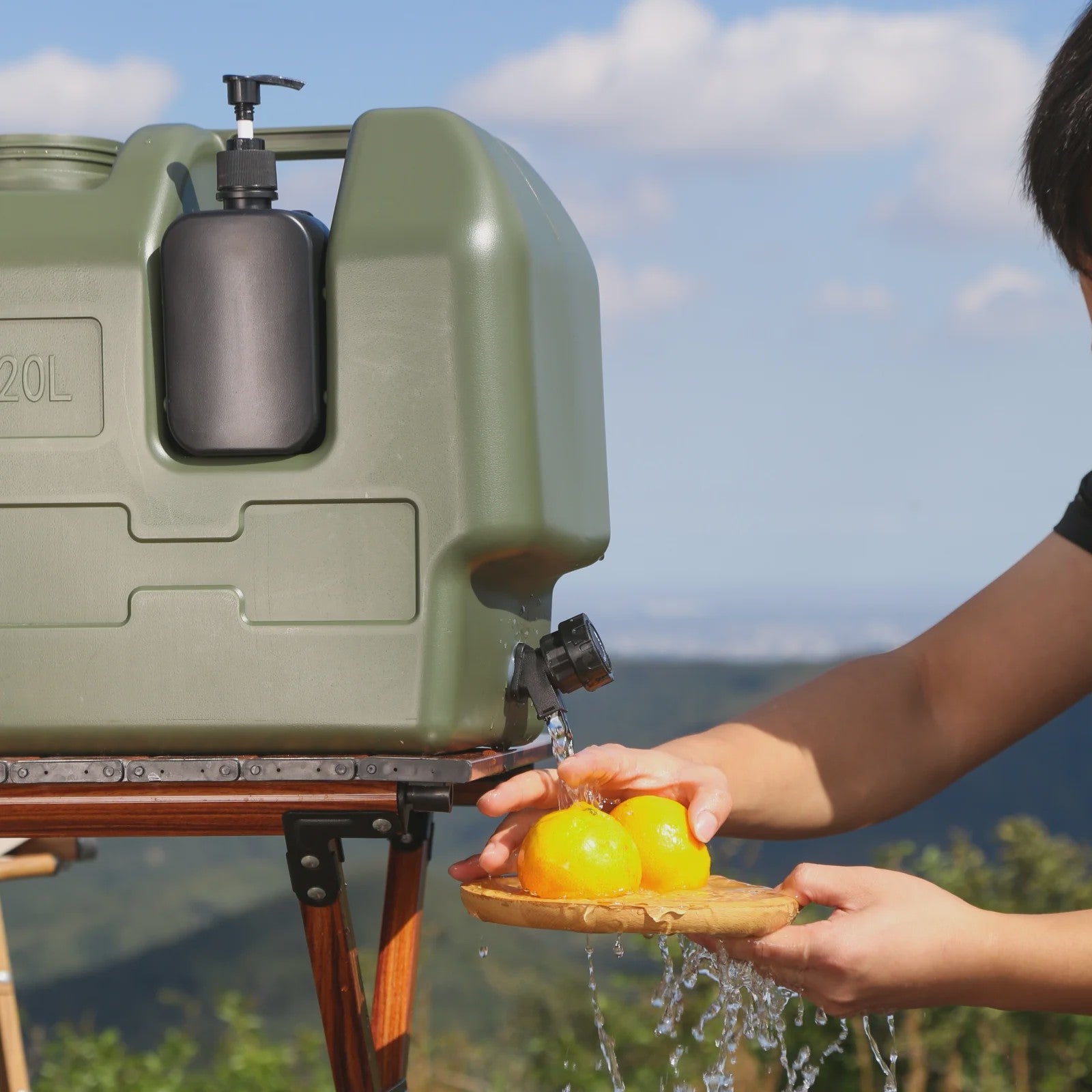 20L Draagbare Watercontainer met Kraan - Ideaal voor Camping, Vissen en Picknicks