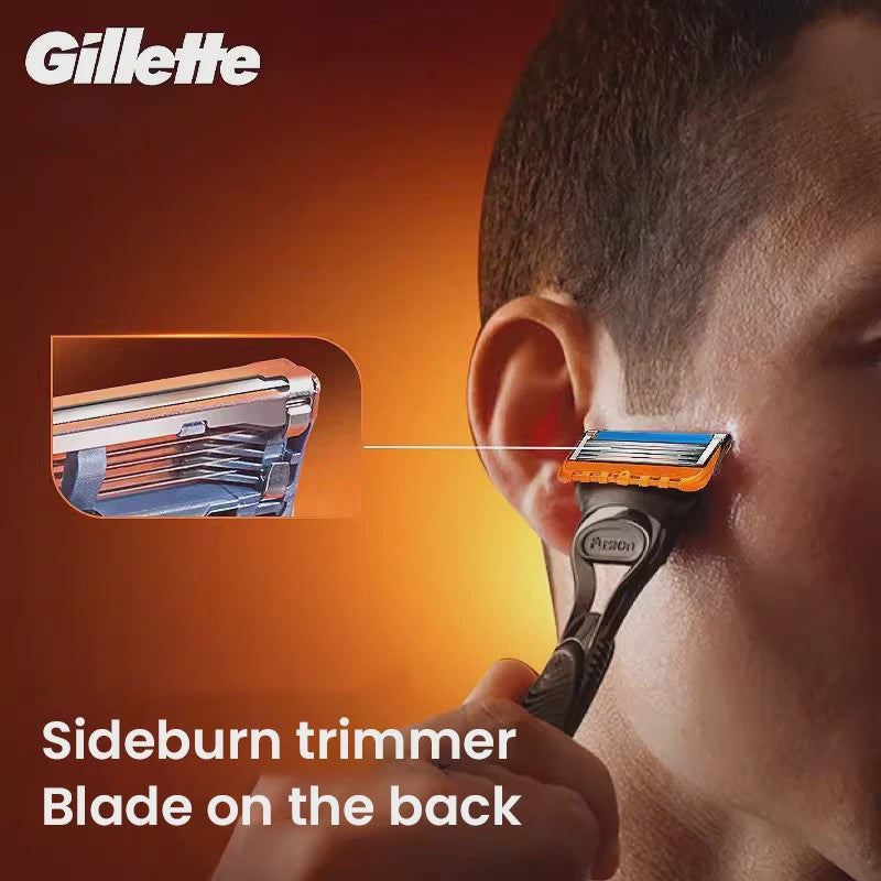 Gillette Fusion5 Scheermes Set: Handmatig Scheermes met 5 Lagen Mesjes, Handvat, 2 Reservemesjes en Standaard
