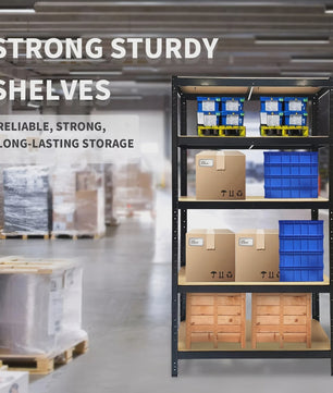 5-Laags Metalen Stellingkast 200x100x50cm - 875kg Capaciteit