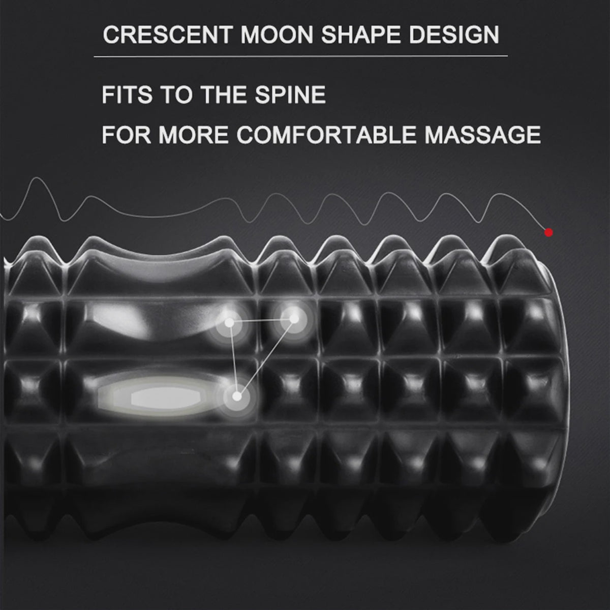 Crescent Foam Roller 45x13cm - Ideaal voor Yoga, Pilates & Spierontspanning