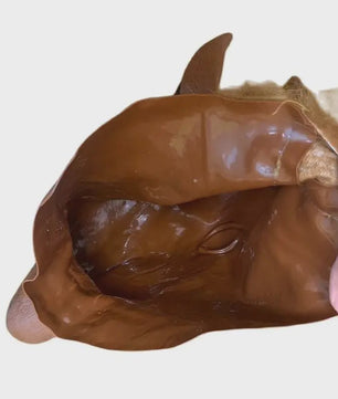 Men Brown Horse Masks Girl Funny Horse Head Mask  Latex Animal Mask Novelty Halloween Cosplay Costumes Headgear Mascara De Latex