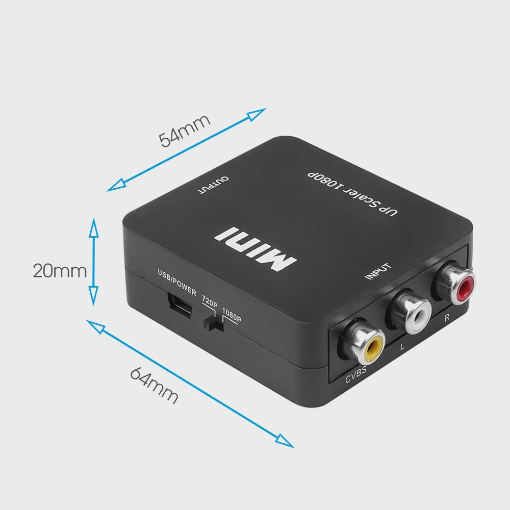 Universele HDMI AV RCA & VGA Converter Adapter | 1080p Ondersteuning