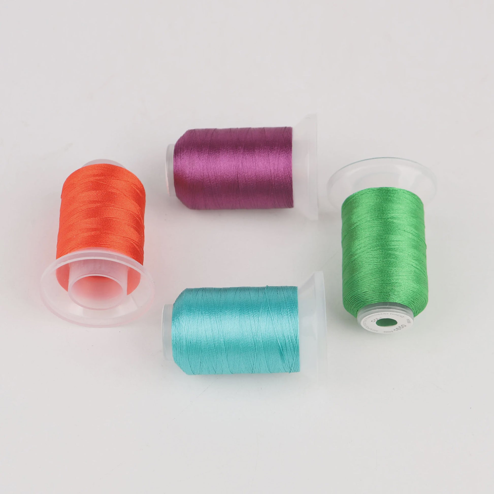 80 Kleuren Premium Polyester Borduurzijde Set - 500M Spoelen voor Huisborduurmachines