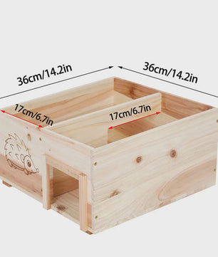 Houten Egelhuis XL - Predator Proof Schuilplaats voor Winterslaap en Beschutting