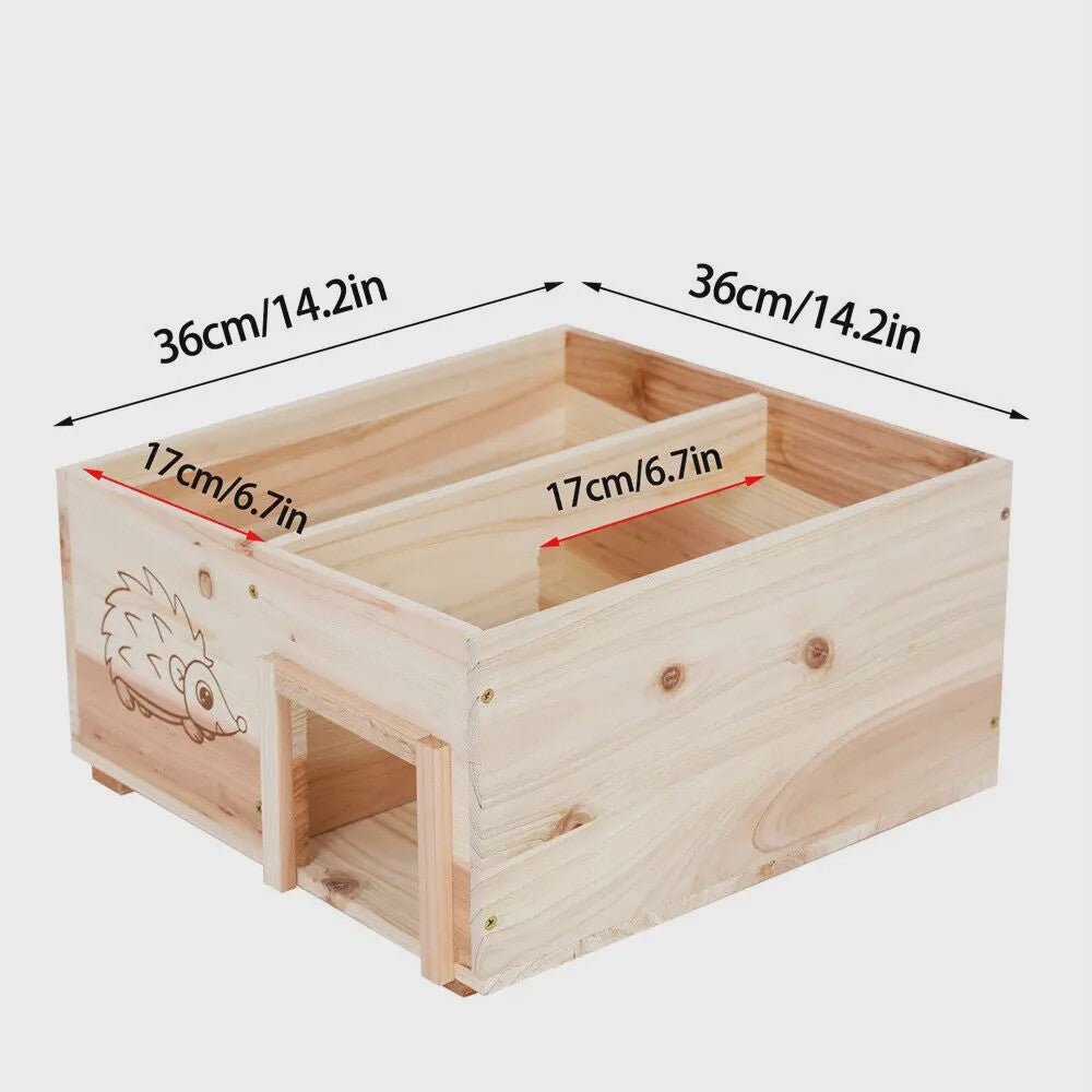 Houten Egelhuis XL - Predator Proof Schuilplaats voor Winterslaap en Beschutting